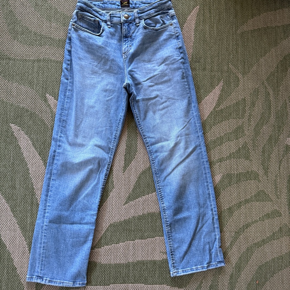 Lee Boyfriend Mid-rise Blue Denim Jeans